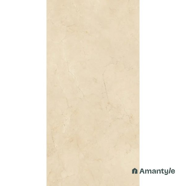 Beige Vitrified Marble Design Slab Wall & Floor Tile Code 100019 (800x1600 mm, Polished Book Match) - Image 3