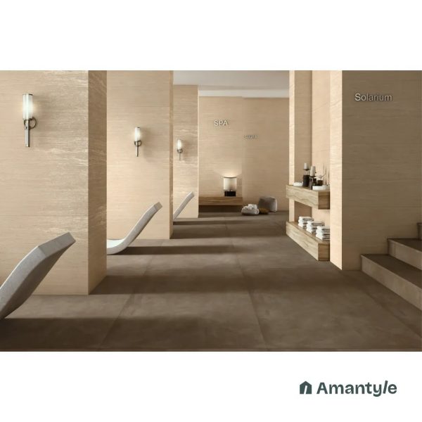 Beige Vitrified Marble Design Slab Wall & Floor Tile Code 100040 (800x1600 mm, Dazzle Matt)