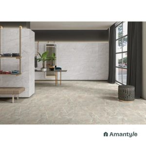 Grey Vitrified Marble Design Wall & Floor Tile Code 100109 (600x1200 mm, Polished)
