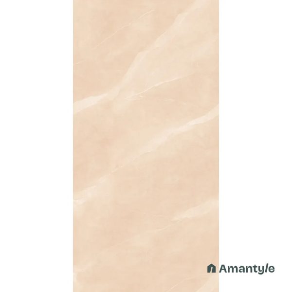 Beige Vitrified Marble Design Slab Wall & Floor Tile Code 100269 (1200x2400 mm, Polished)