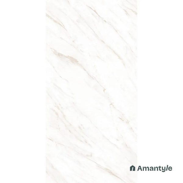 White Vitrified Marble Matt & Carving Wall & Floor Tile Code 100312 (600x1200 mm, Dazzle Matt) - Image 2