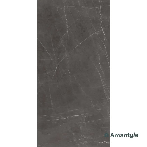 Grey Vitrified Marble Design Slab Wall & Floor Tile Code 100558 (1200x2400 mm, Polished Book Match) - Image 3