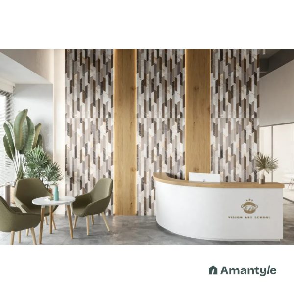 Multicolor Vitrified Marble Design Slab Wall & Floor Tile Code 100580 (1200x2400 mm, Polished)