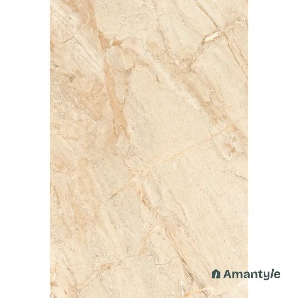 Beige Vitrified Marble Design Slab Wall & Floor Tile Code 100605 (1200x1800 mm, Polished Book Match) - Image 4