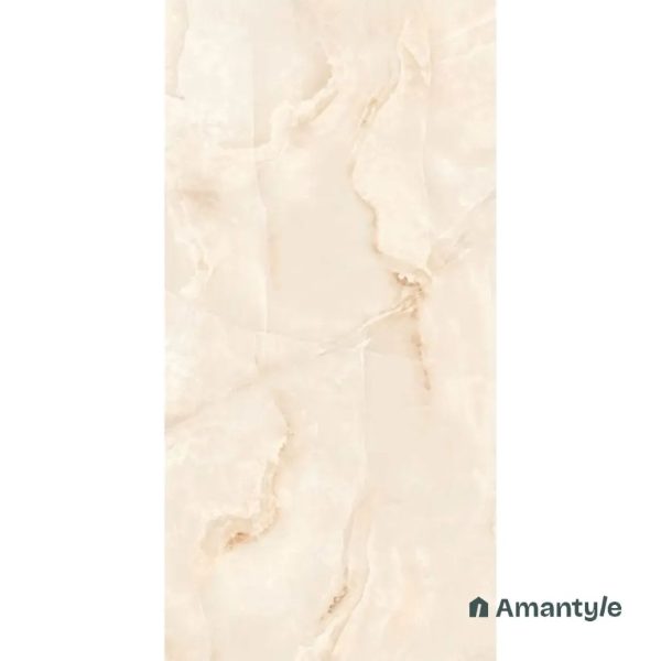 Beige Vitrified Marble Design Wall & Floor Tile Code 110006 (600x1200 mm, Polished)