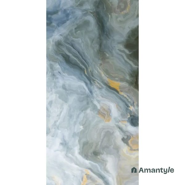 Multicolor Vitrified Marble Design Wall & Floor Tile Code 110057 (600x1200 mm, Polished)
