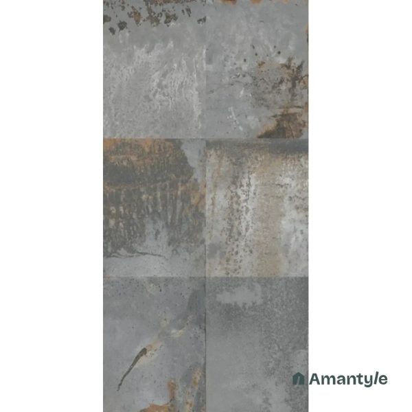 Grey Vitrified Rustic & Matt Wall & Floor Tile Code 110070 (600x1200 mm, Matt)