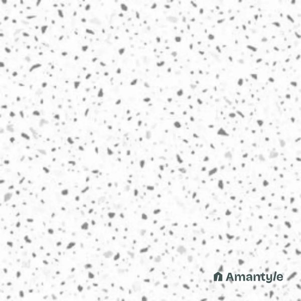 white Vitrified  Concrete & Grey Floor Tile Code 120073 (400X400 mm, Matt)