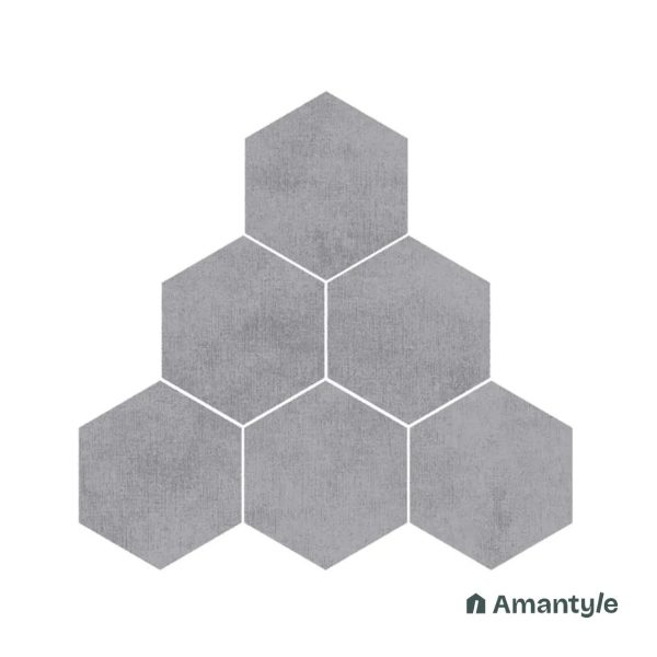 Grey Vitrified Moroccan  Wall & Floor Tile Code 190044 (220x250 mm, Matt)