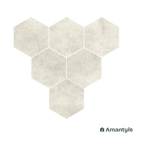 Ivory Vitrified Moroccan  Wall & Floor Tile Code 190045 (220x250 mm, Matt)