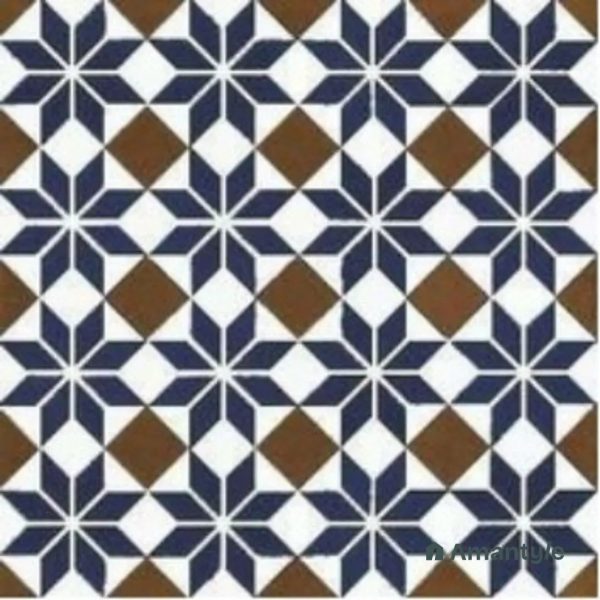Brown 3rd Fire Moroccan Wall & Floor Tile Code 250085 (300x300 mm, Matt)