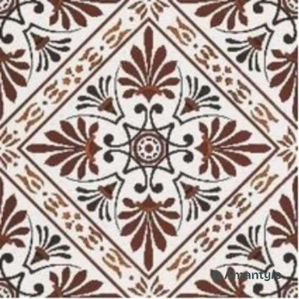 Multicolor 3rd Fire Moroccan Wall & Floor Tile Code 250096 (300x300 mm, Matt)