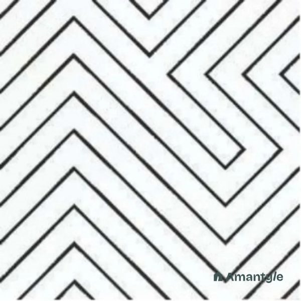 White 3rd Fire Moroccan Wall & Floor Tile Code 250111 (300x300 mm, Matt)
