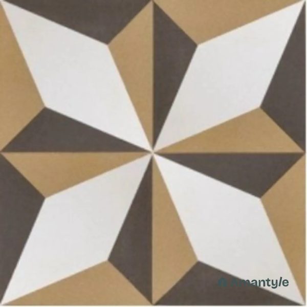 Brown 3rd Fire Moroccan Wall & Floor Tile Code 250146 (300x300 mm, Matt)