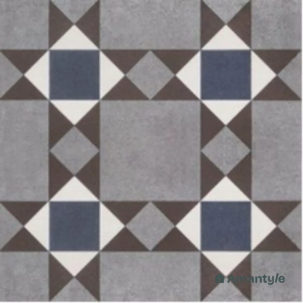 Brown 3rd Fire Moroccan Wall & Floor Tile Code 250152 (300x300 mm, Matt)