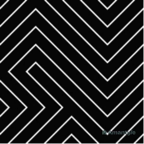 Black 3rd Fire Moroccan Wall & Floor Tile Code 250153 (300x300 mm, Matt)