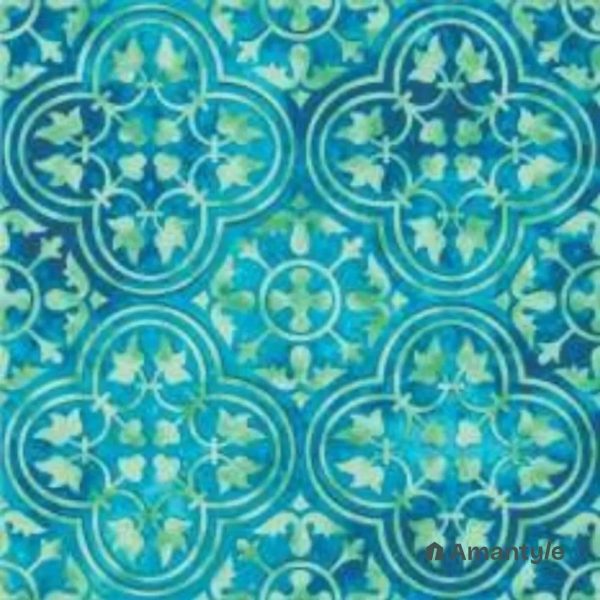 Blue 3rd Fire Moroccan Wall & Floor Tile Code 250243 (600x600 mm, Matt)